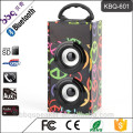 Niedriger preis KBQ-601 aktive tragbare drahtlose bluetooth kleine lautsprecher disco licht USB FM